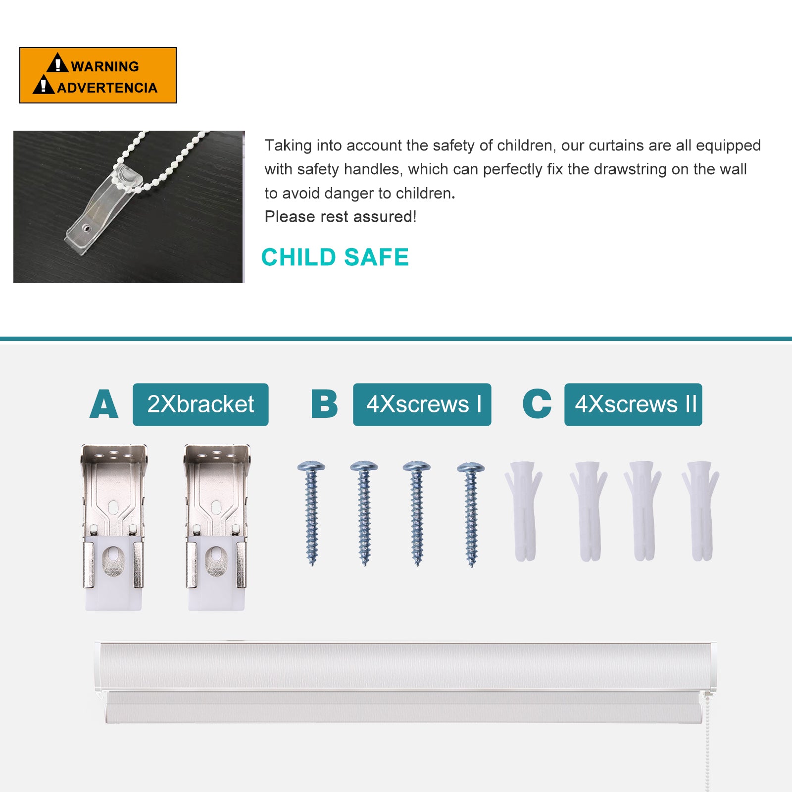 Custom Corded Blackout Roller Shades