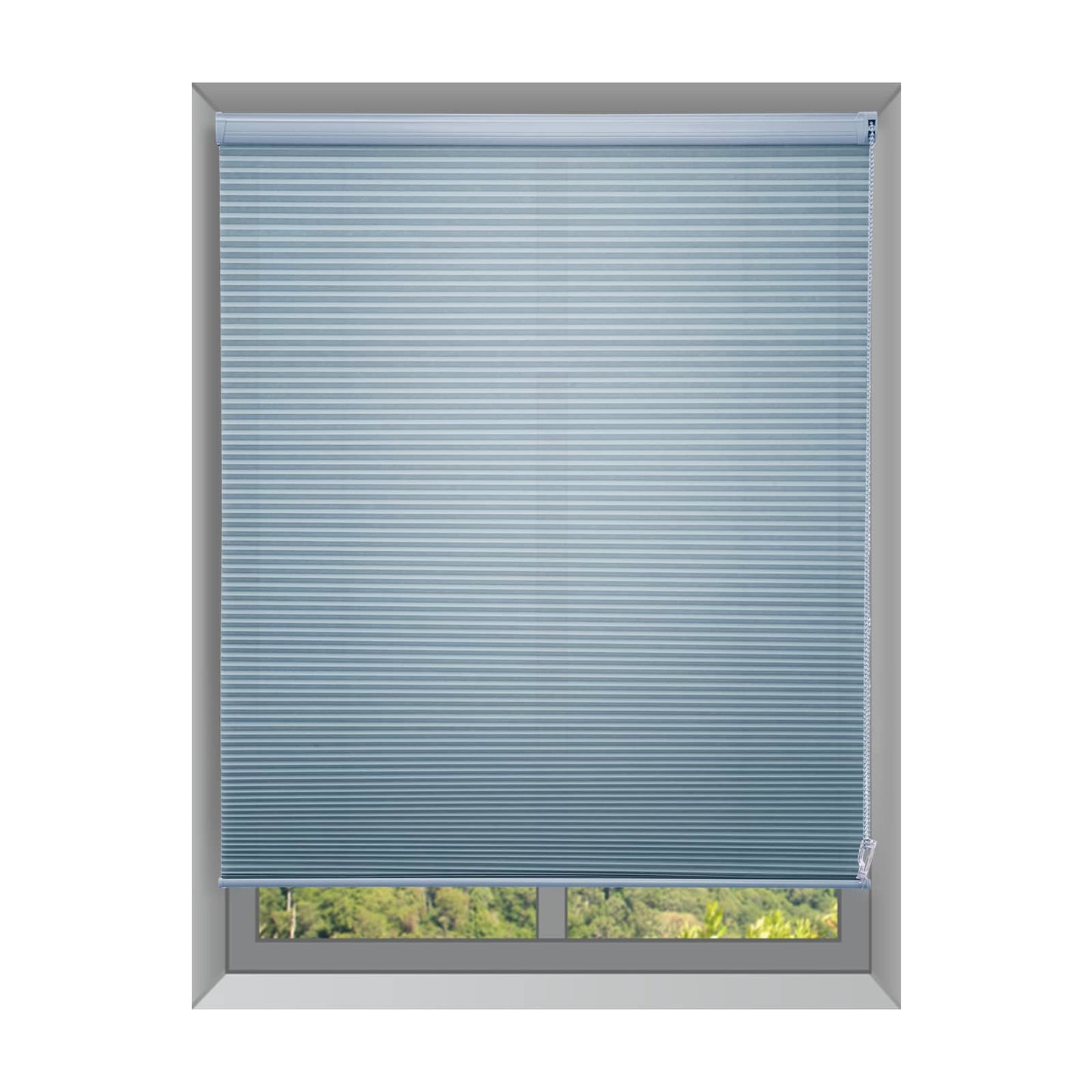Custom 1 Inch Corded Light Filtering Cellular Shades