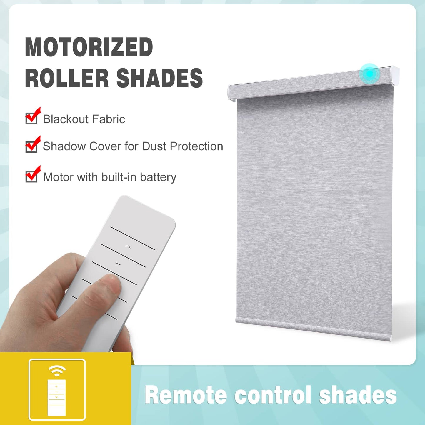 Motorized Blackout Roller Shades