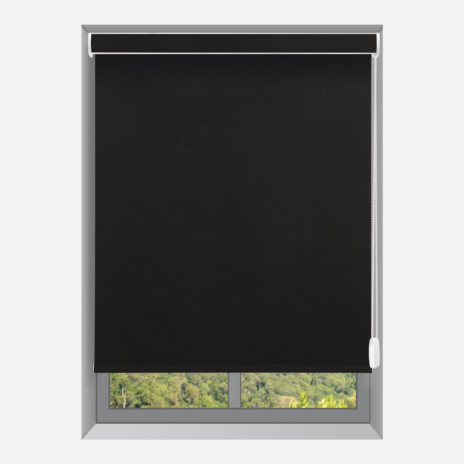 Custom Corded Blackout Roller Shades