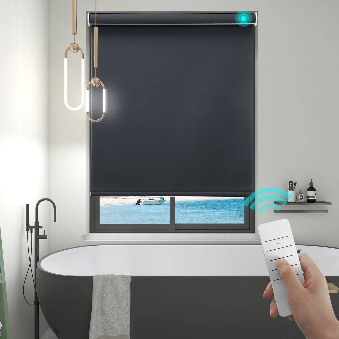 Motorized Blackout Roller Shades