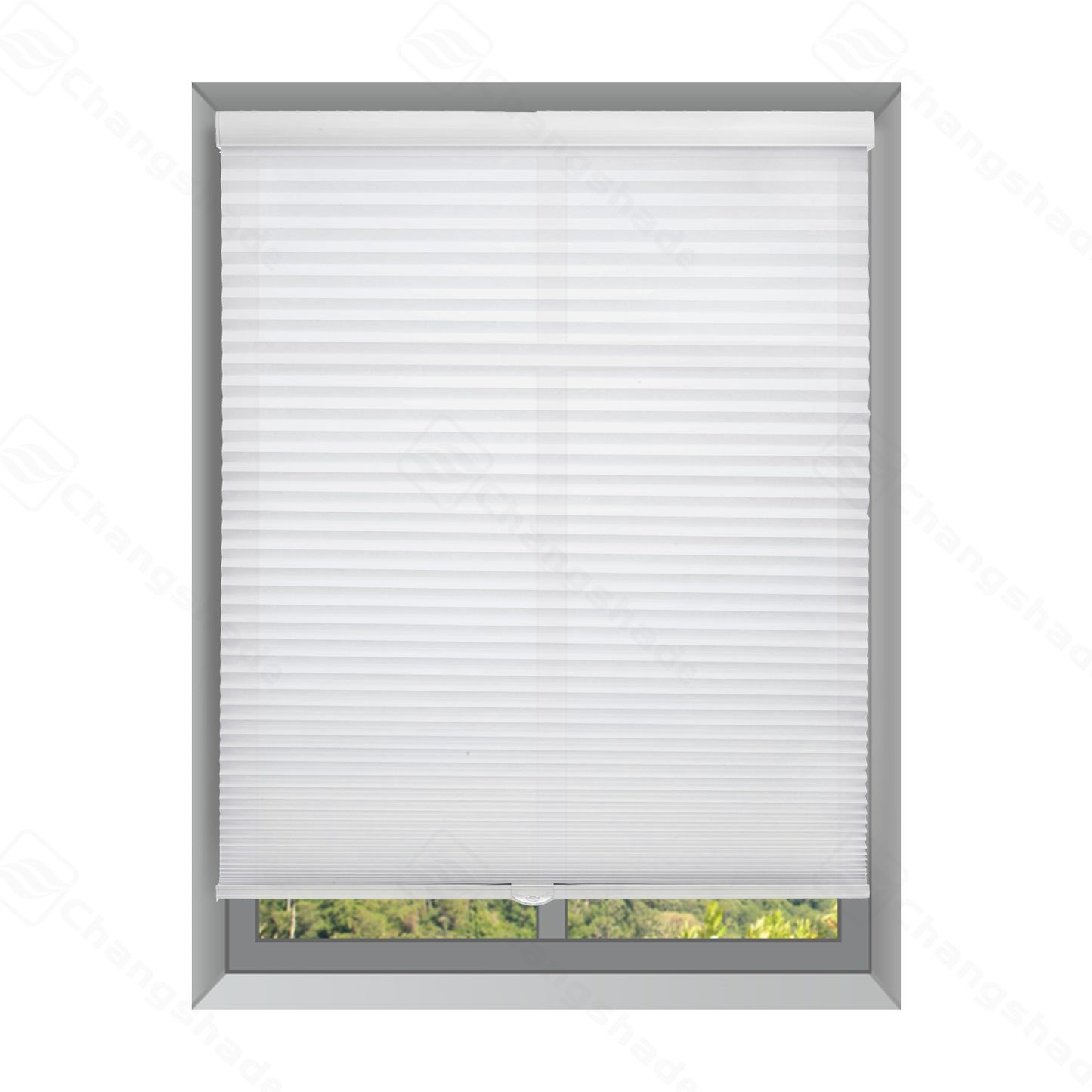Custom 1.5 inch Cordless Light Filtering Cellular Shades