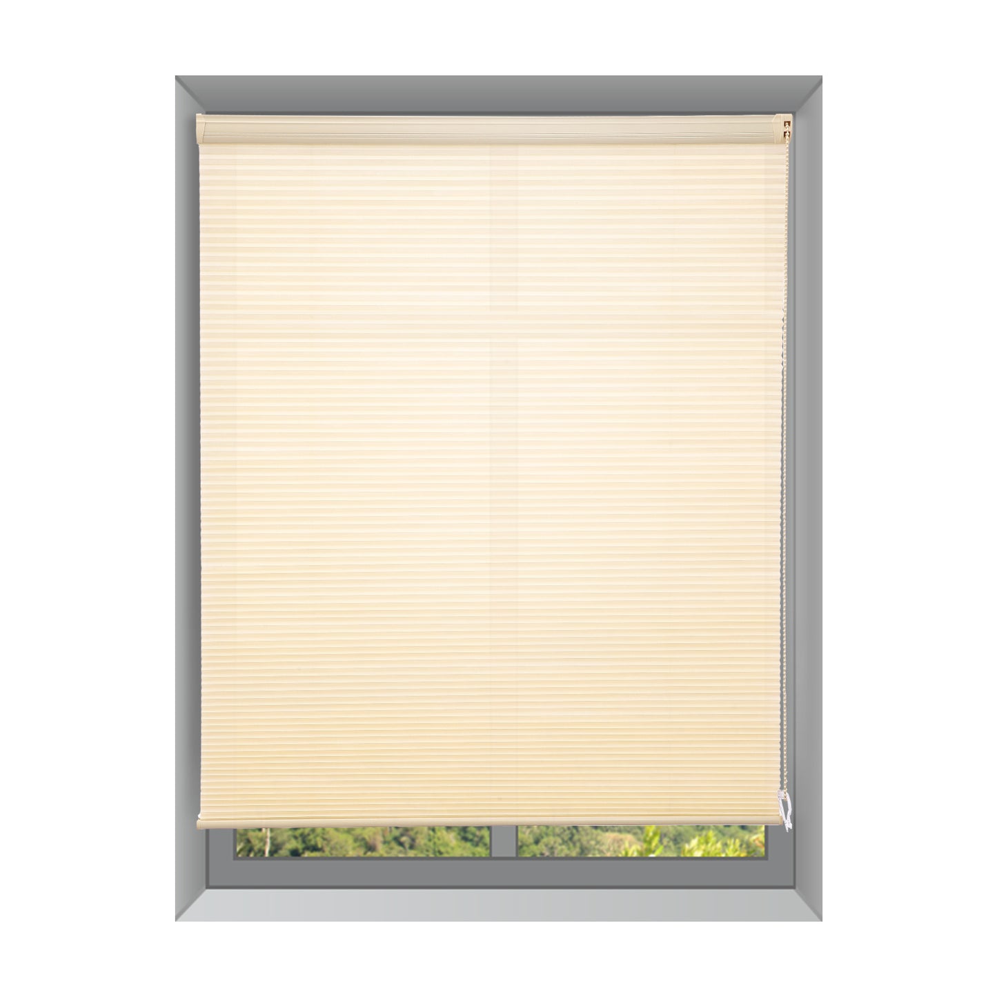 Custom 1 Inch Corded Light Filtering Cellular Shades