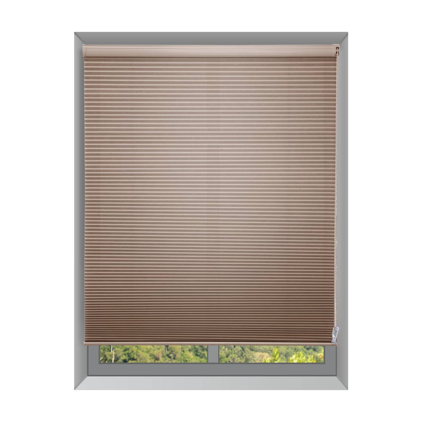Custom 1 Inch Corded Light Filtering Cellular Shades