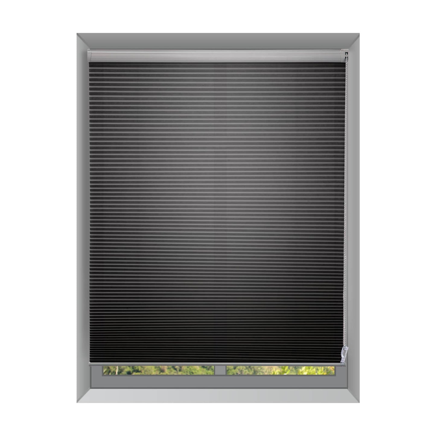 Custom 1 Inch Corded Light Filtering Cellular Shades