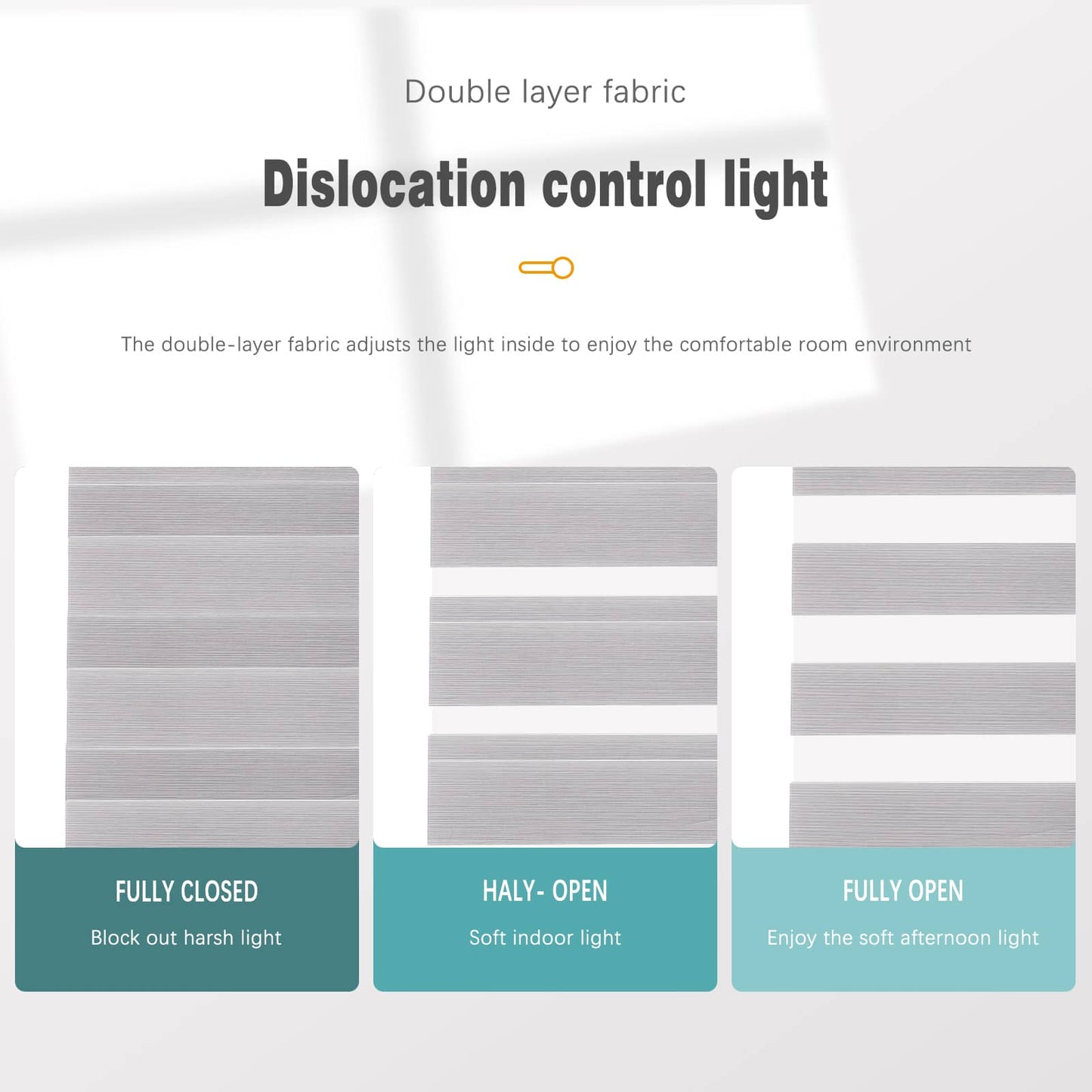 Motorized Light Filtering Zebra Roller Shades