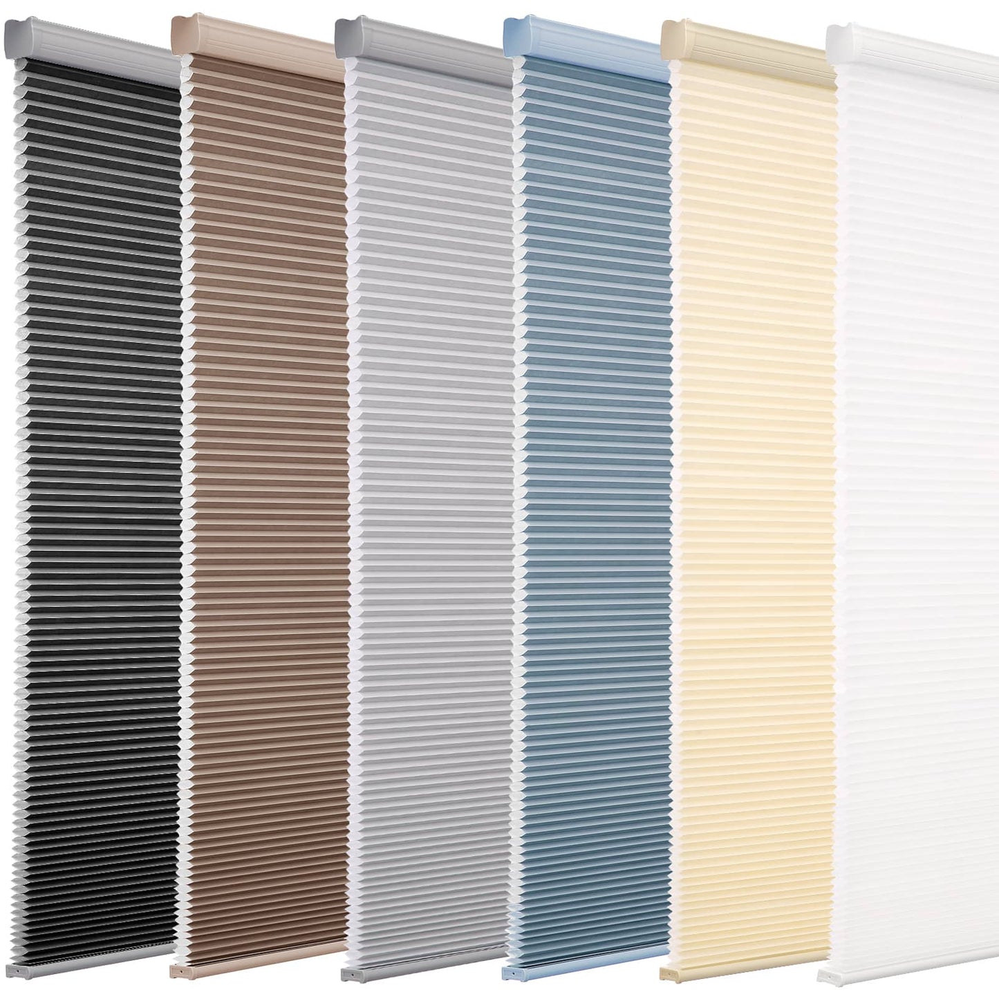 Custom 1 Inch Corded Light Filtering Cellular Shades
