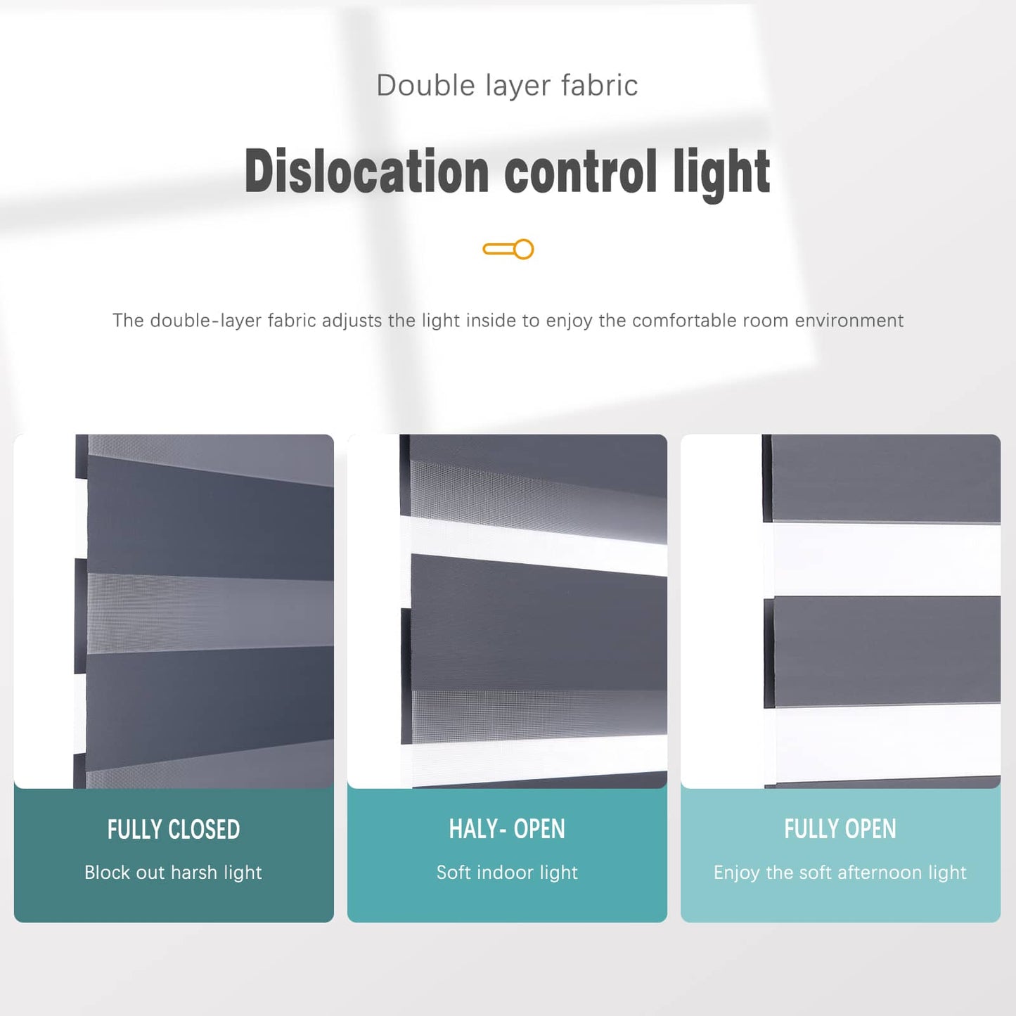 Motorized Blackout Zebra Roller Shades