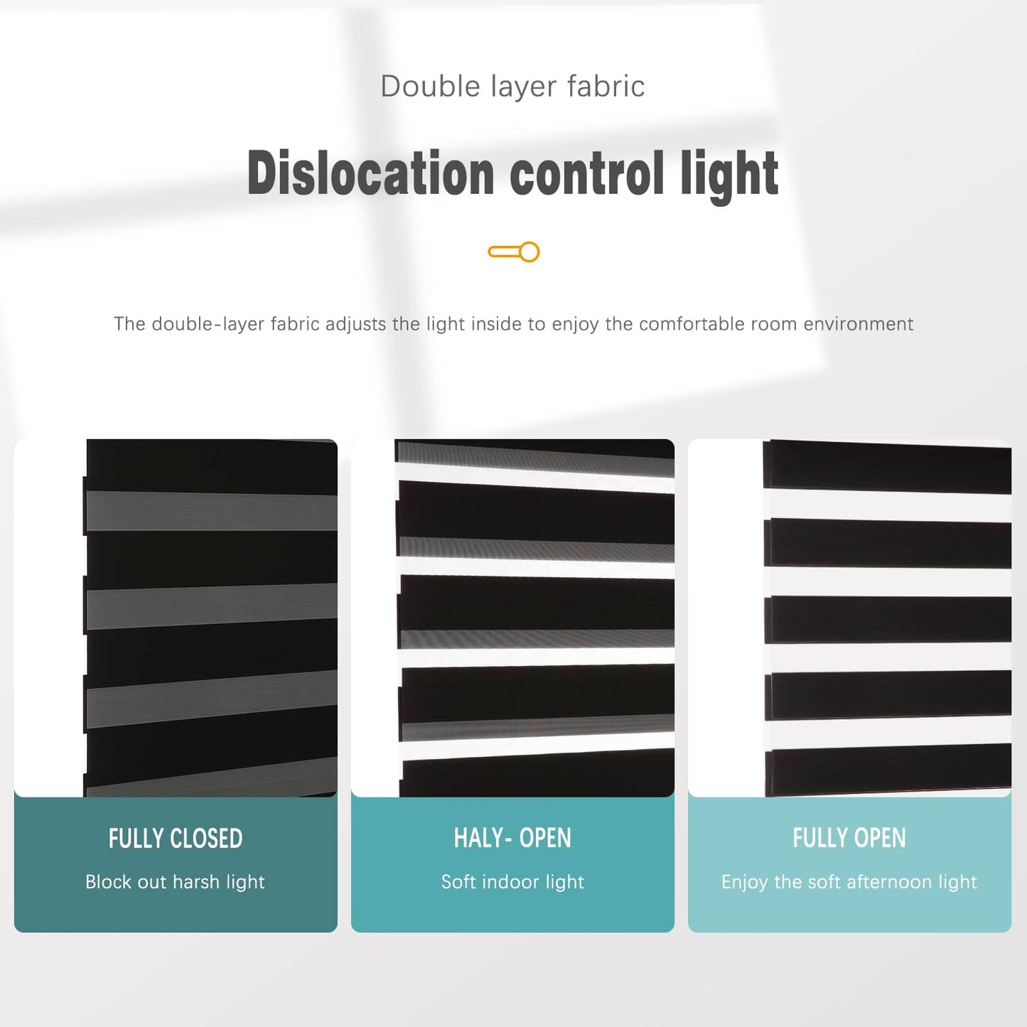 Motorized Blackout Zebra Roller Shades