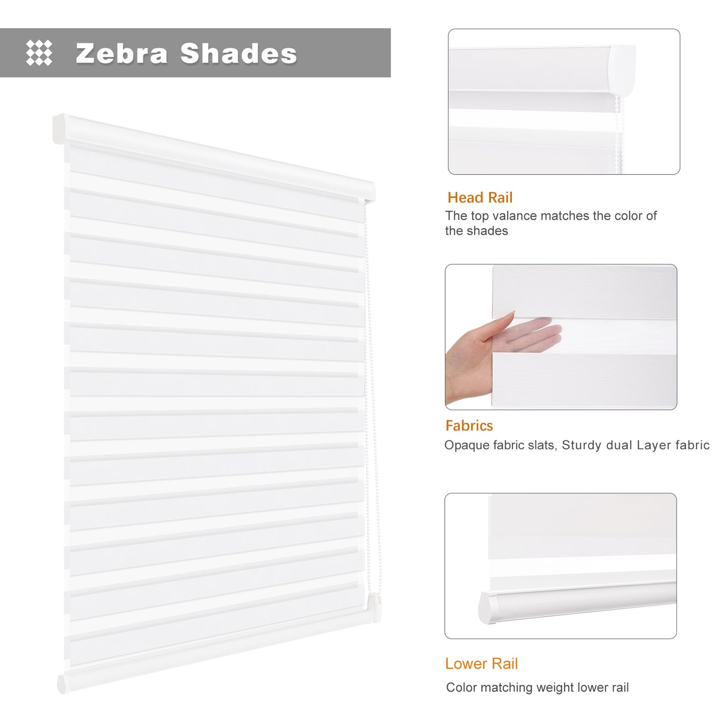 Custom Corded Blackout Zebra Roller Shades