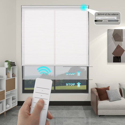 Motorized Light Filtering Cellular Shades