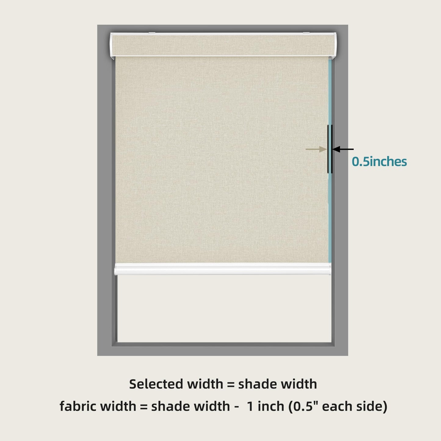 100% Blackout Custom Cordless Roller Shades