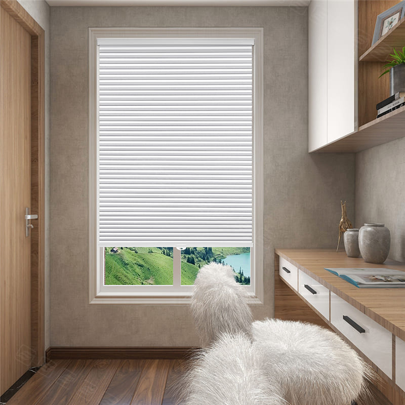 Custom No Drill 1 inch Blackout Cellular Shades Cordless