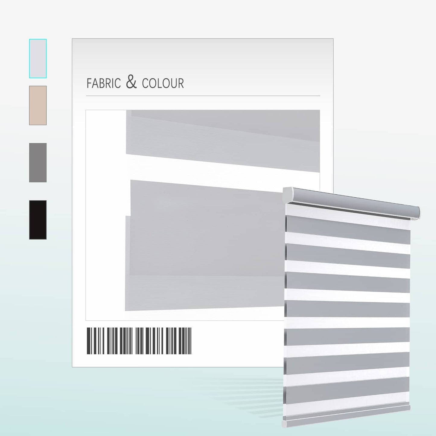 Motorized Blackout Zebra Roller Shades