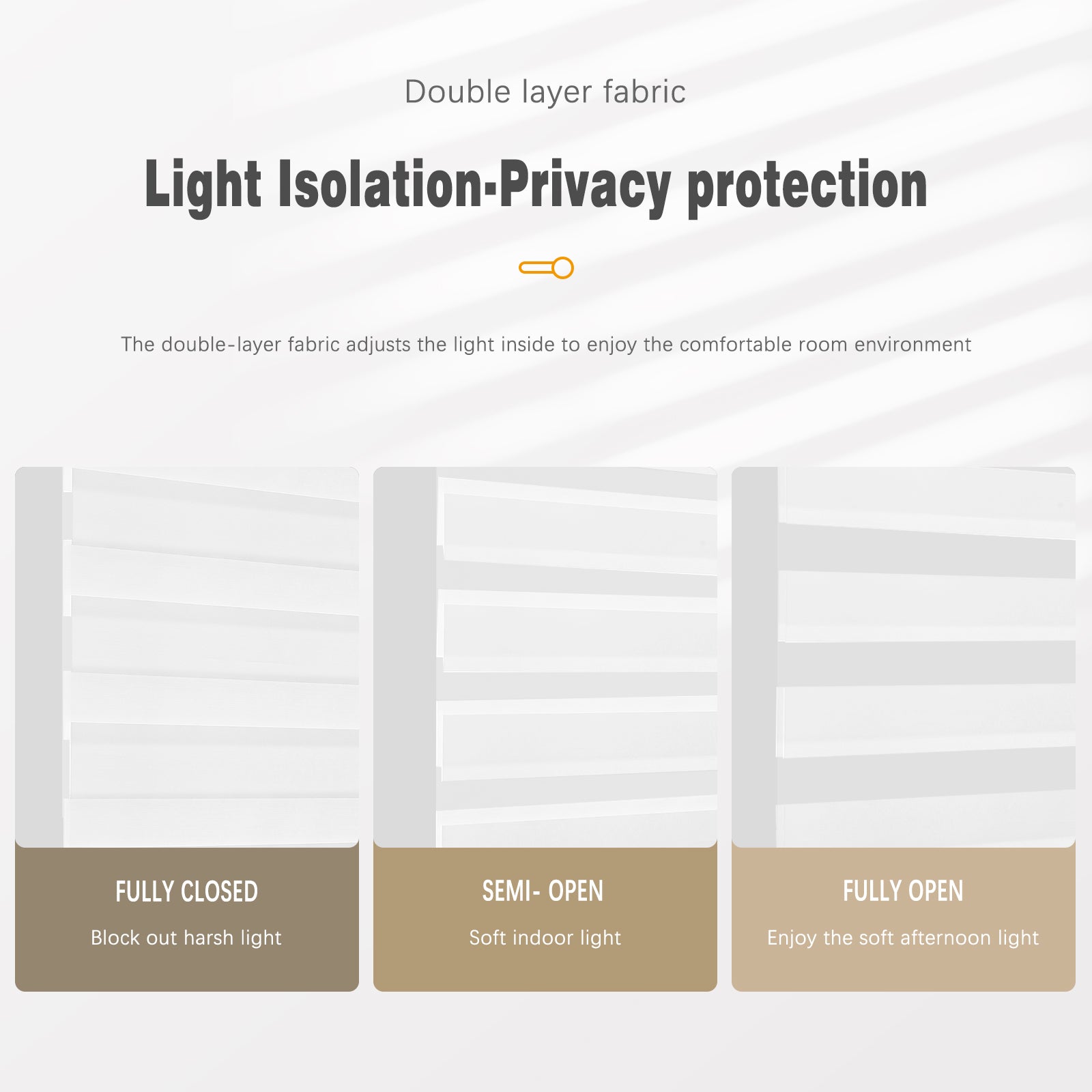 Custom Corded Light Filtering Zebra Roller Shades