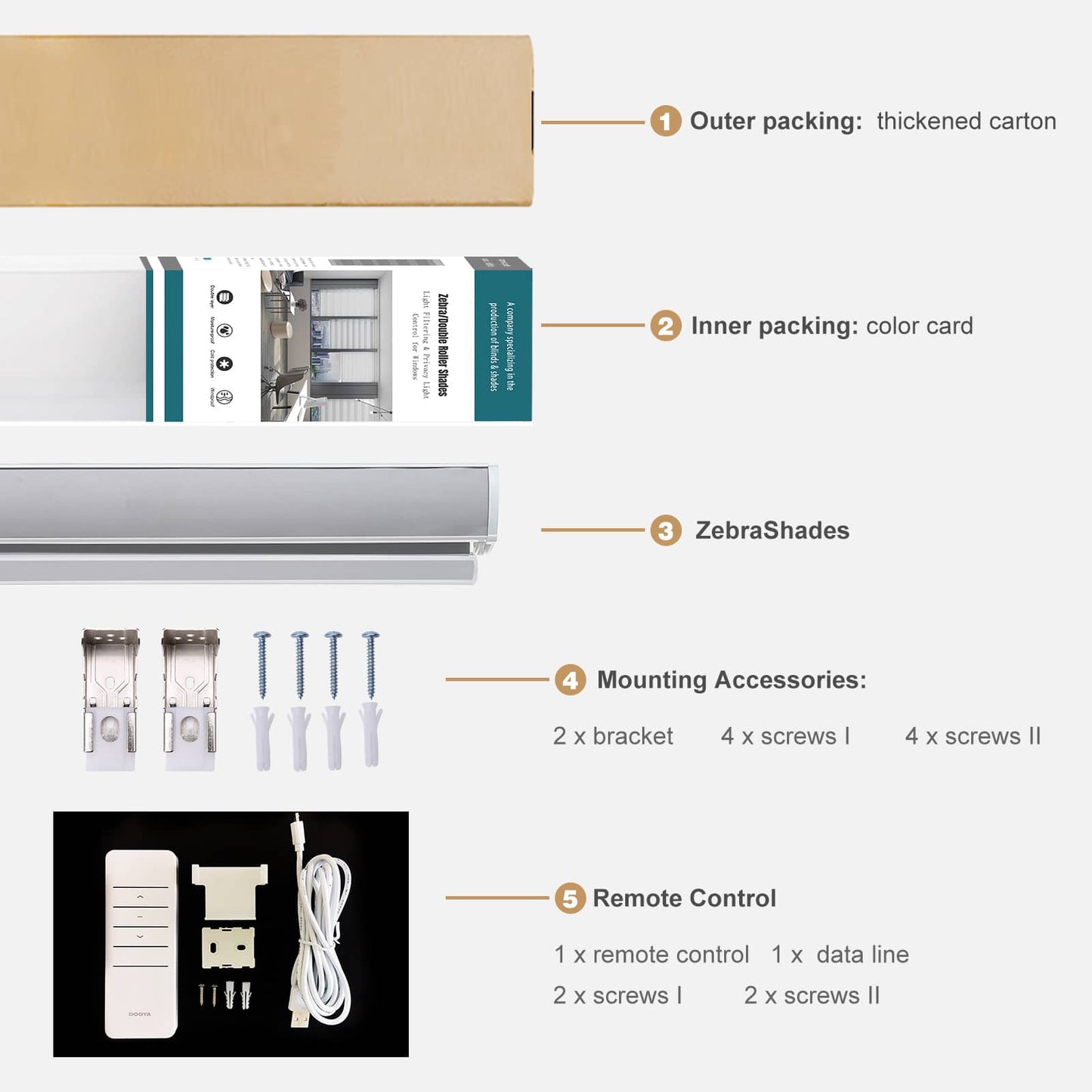 Motorized Light Filtering Zebra Roller Shades
