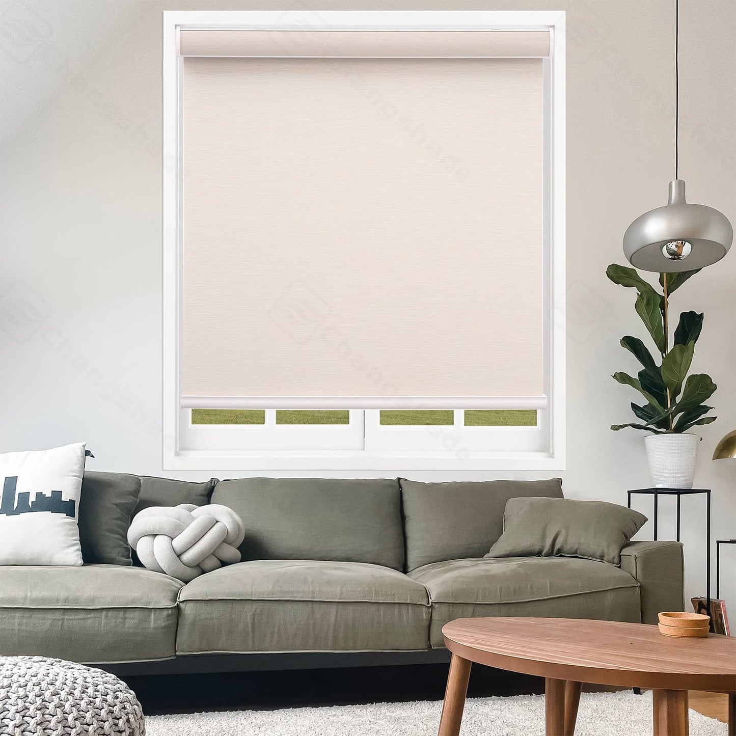 100% Blackout Custom Cordless Roller Shades