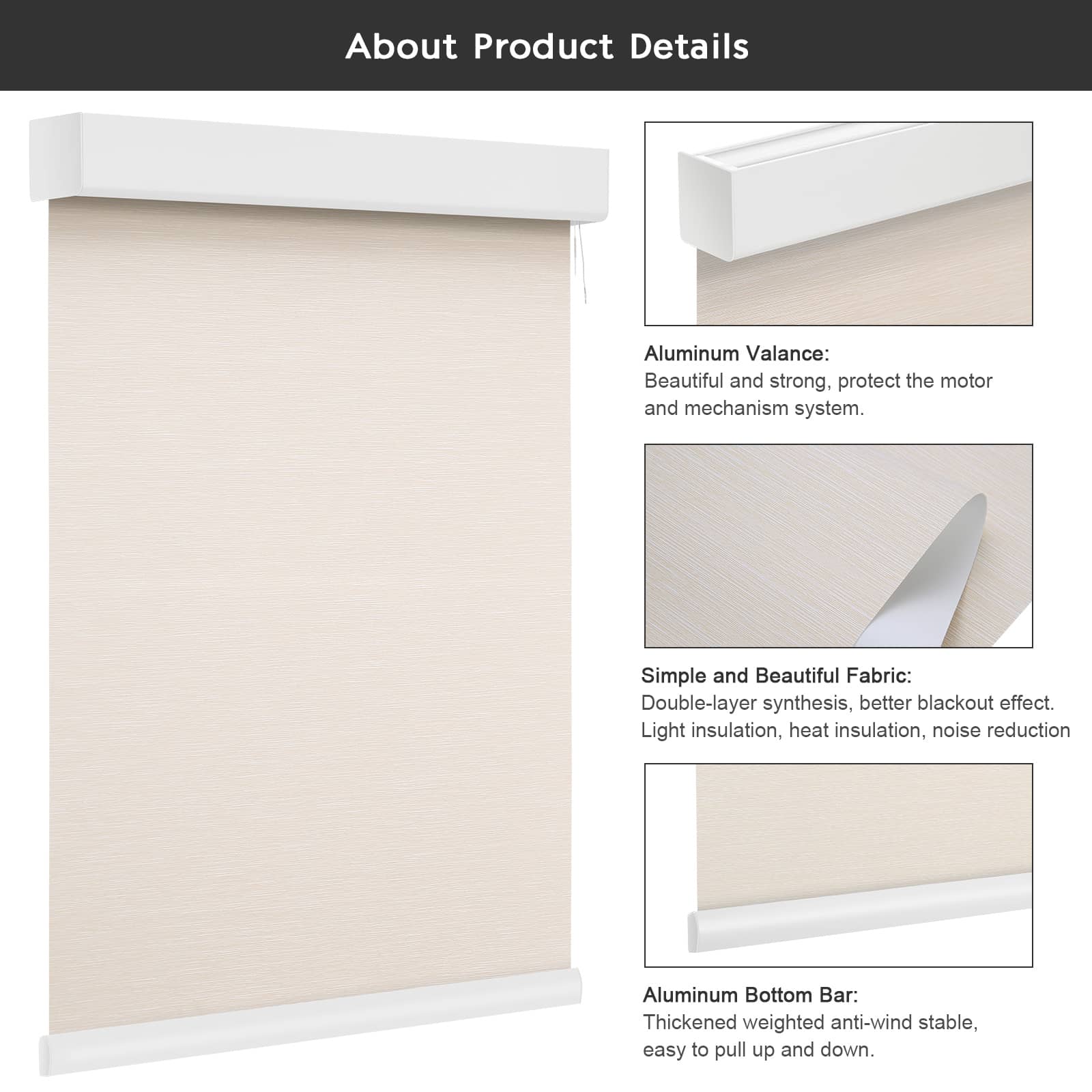 Smart Blackout Roller Blinds & Alexa IKEA SmartThings Motorized