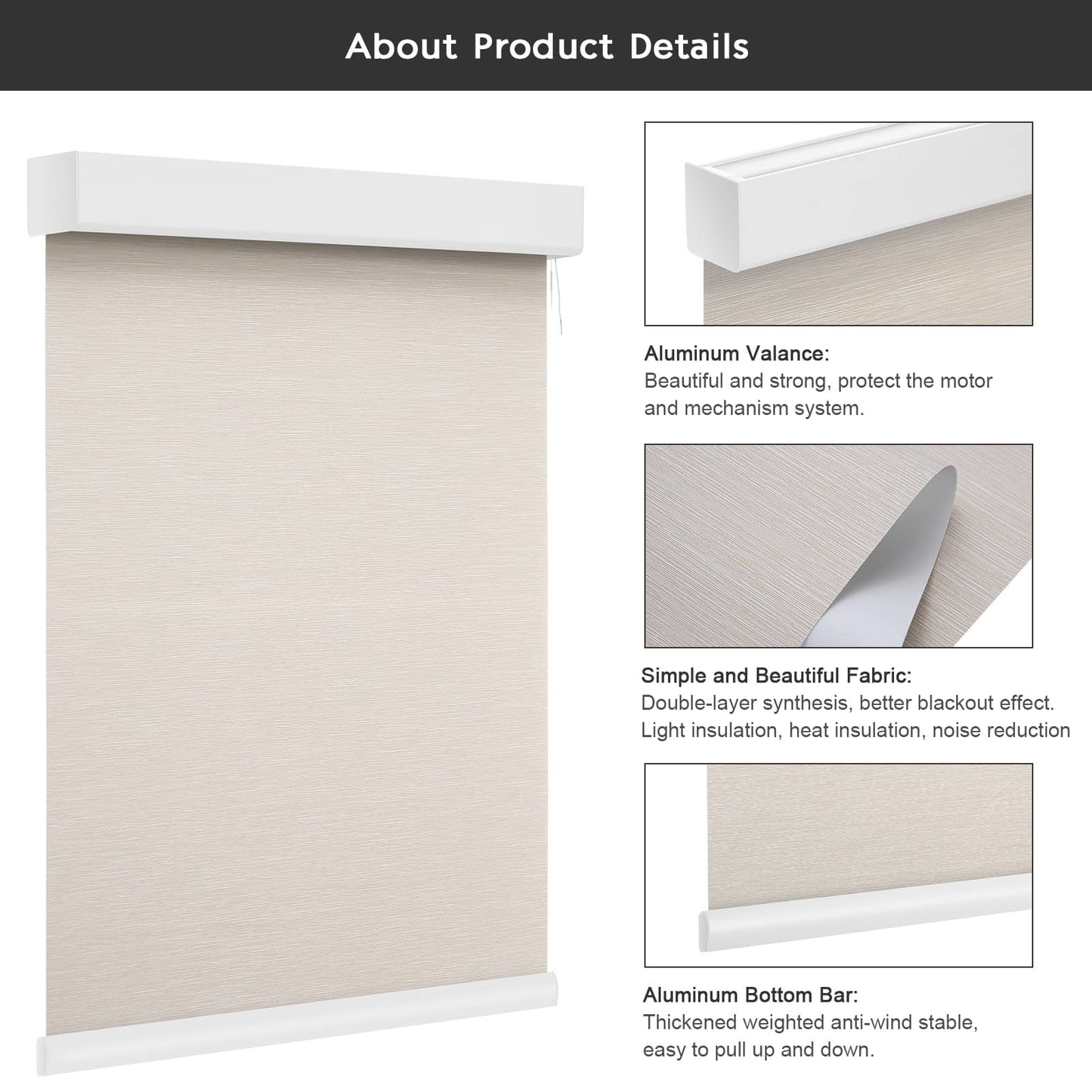 Smart Blackout Roller Blinds & Alexa IKEA SmartThings Motorized