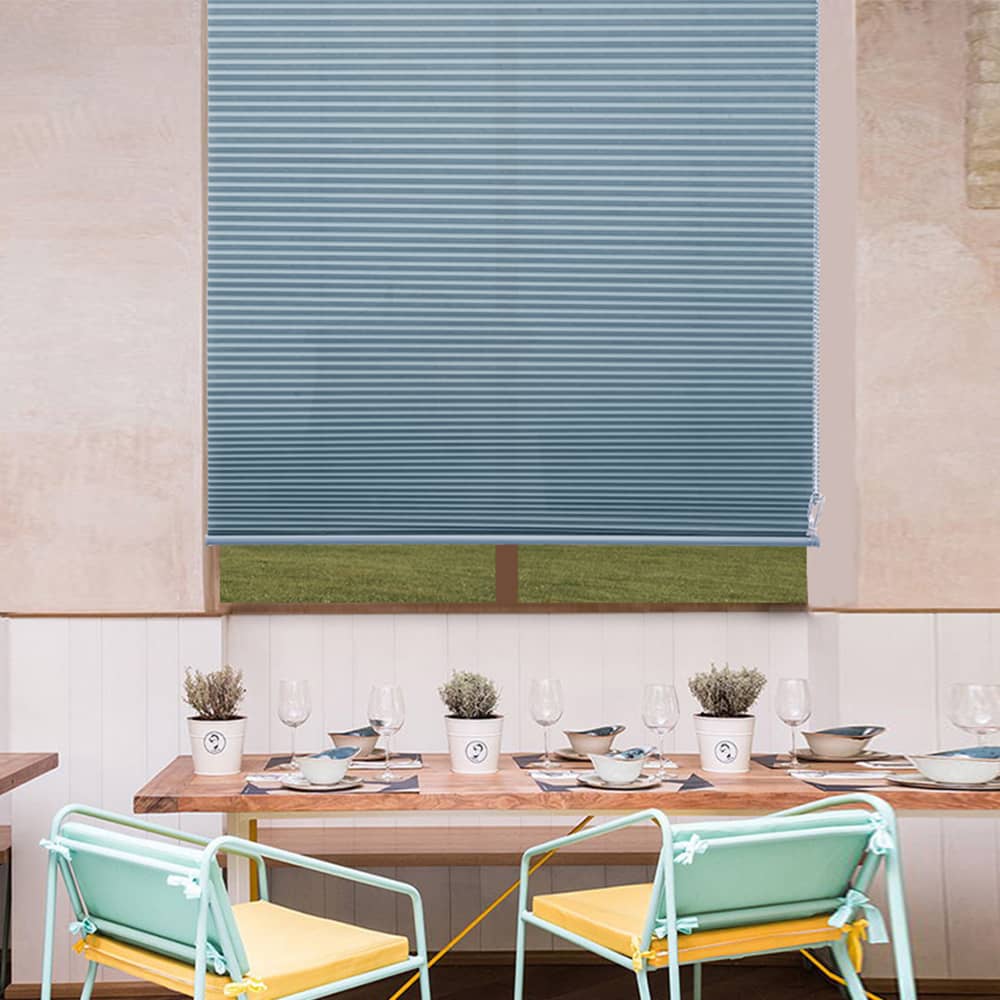 Custom 1 Inch Corded Light Filtering Cellular Shades