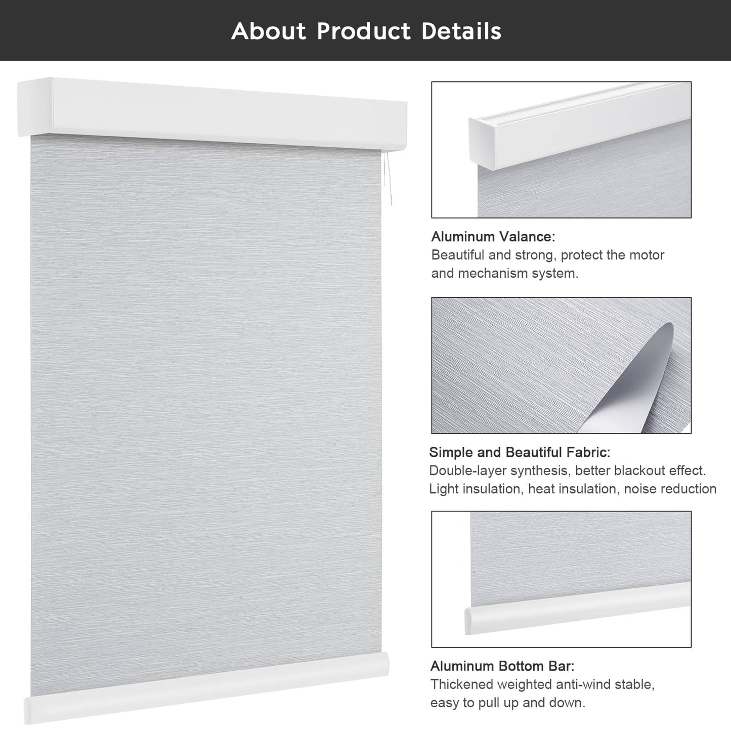Smart Blackout Roller Blinds & Alexa IKEA SmartThings Motorized