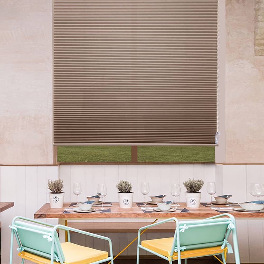 Custom 1 Inch Corded Light Filtering Cellular Shades