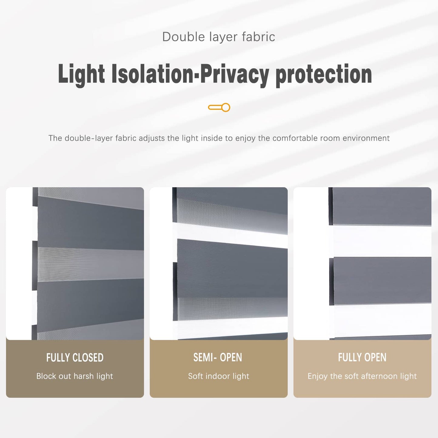 Custom Corded Blackout Zebra Roller Shades