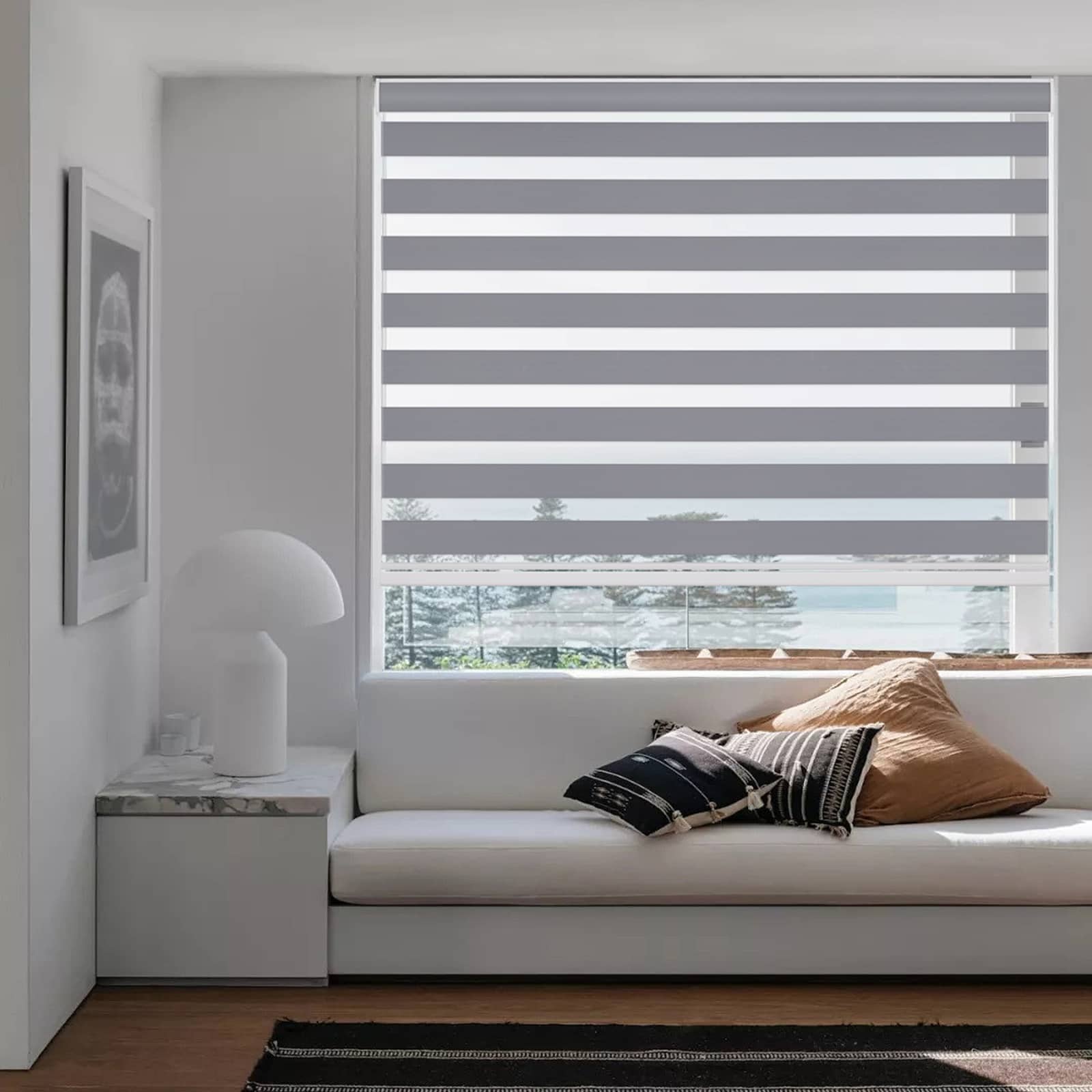 New 85% Blackout Cordless Zebra Roller shades