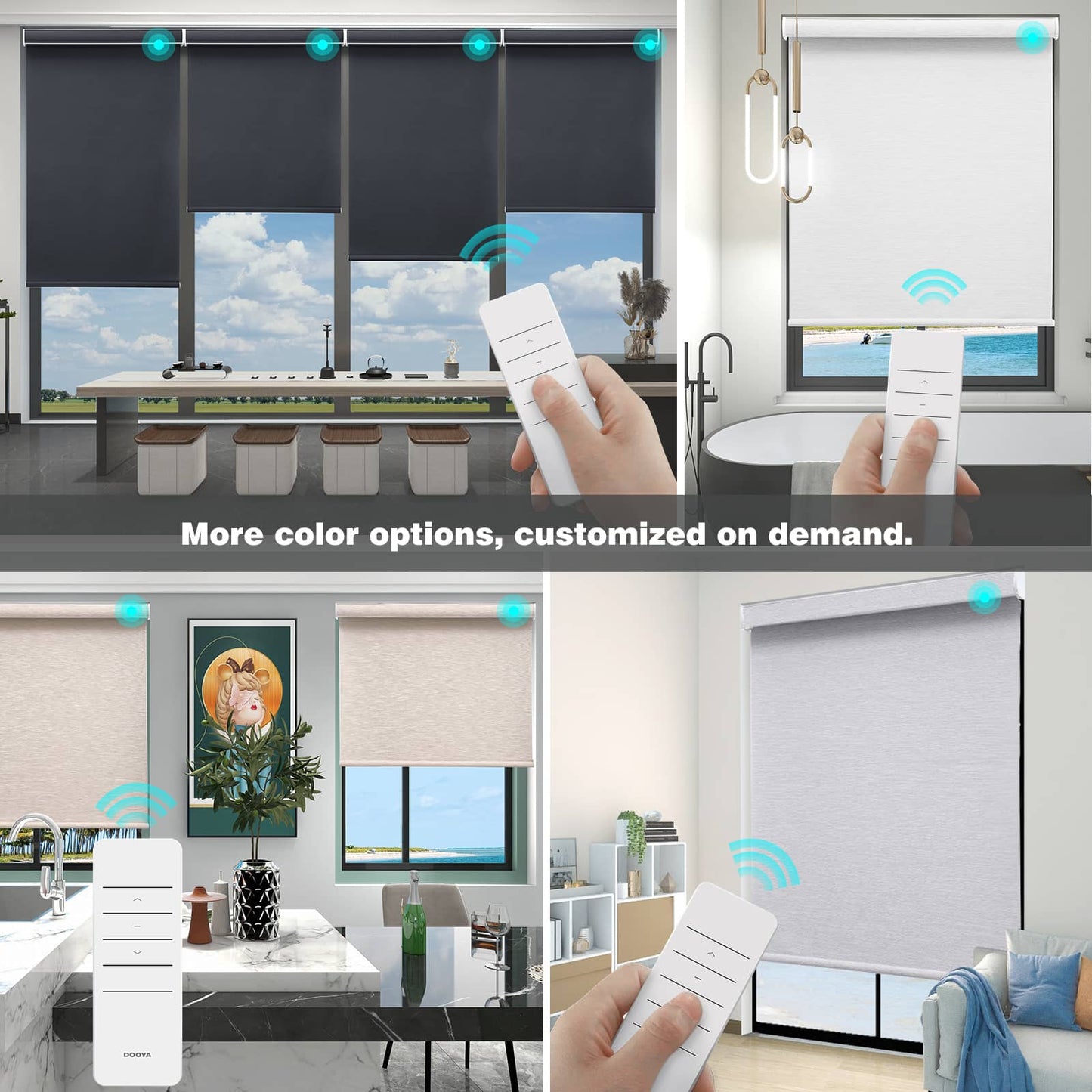 Motorized Blackout Roller Shades