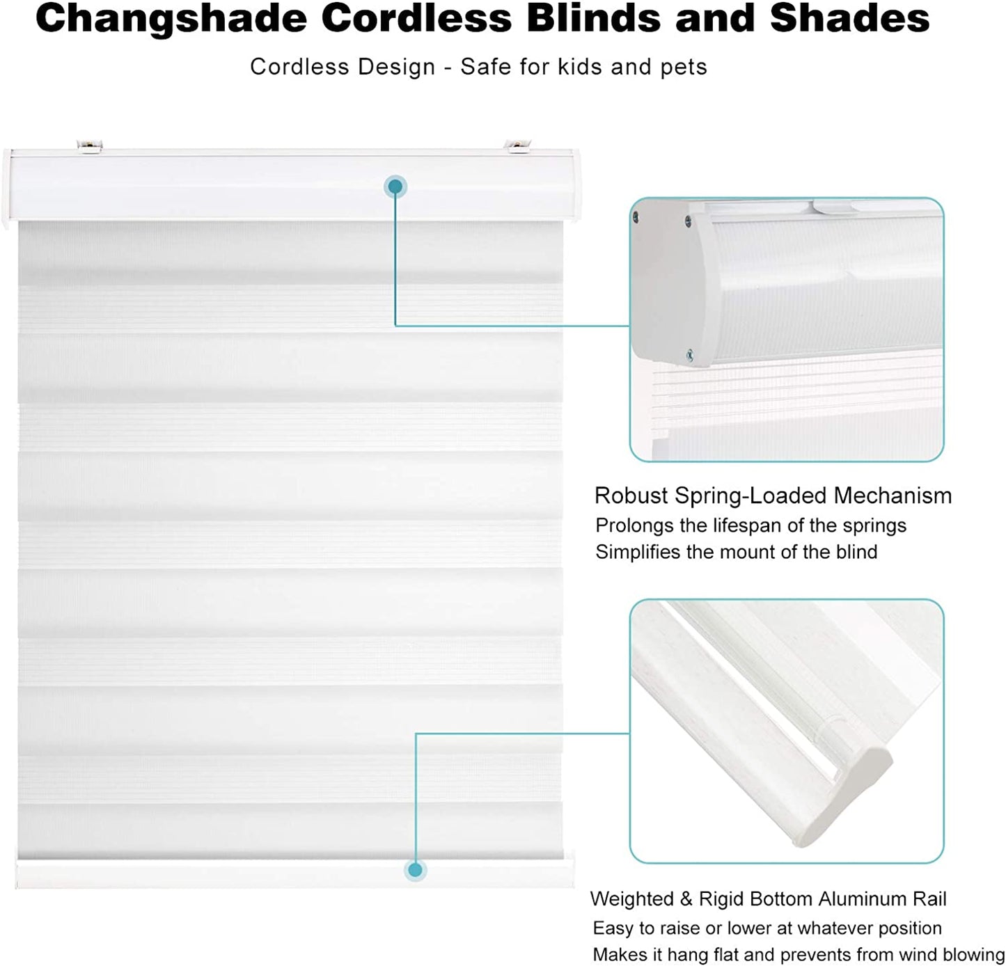 Custom Cordless Blackout Zebra Roller shades
