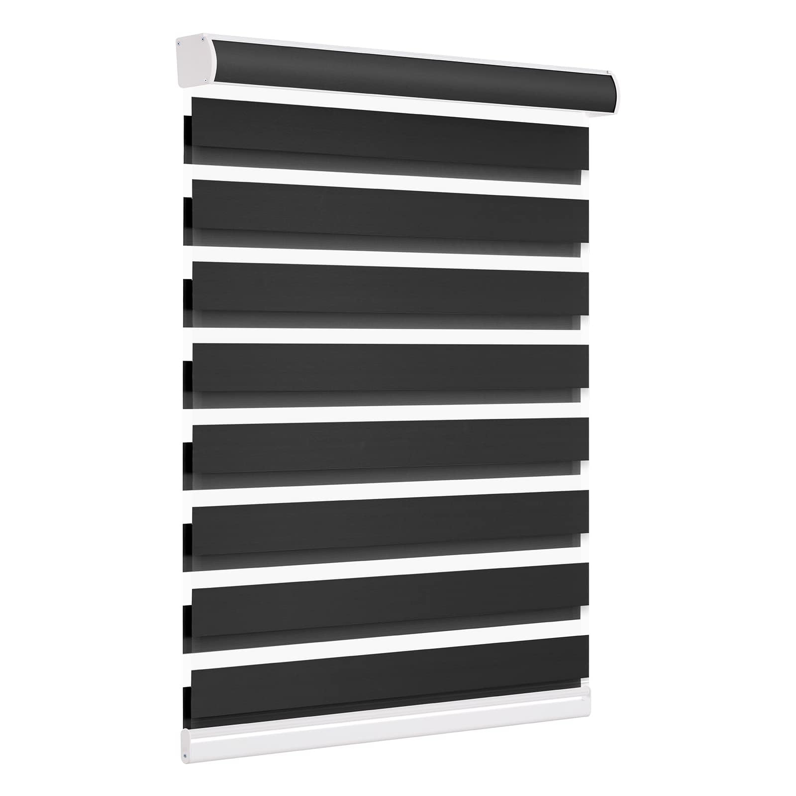 Custom Cordless Blackout Zebra Roller shades