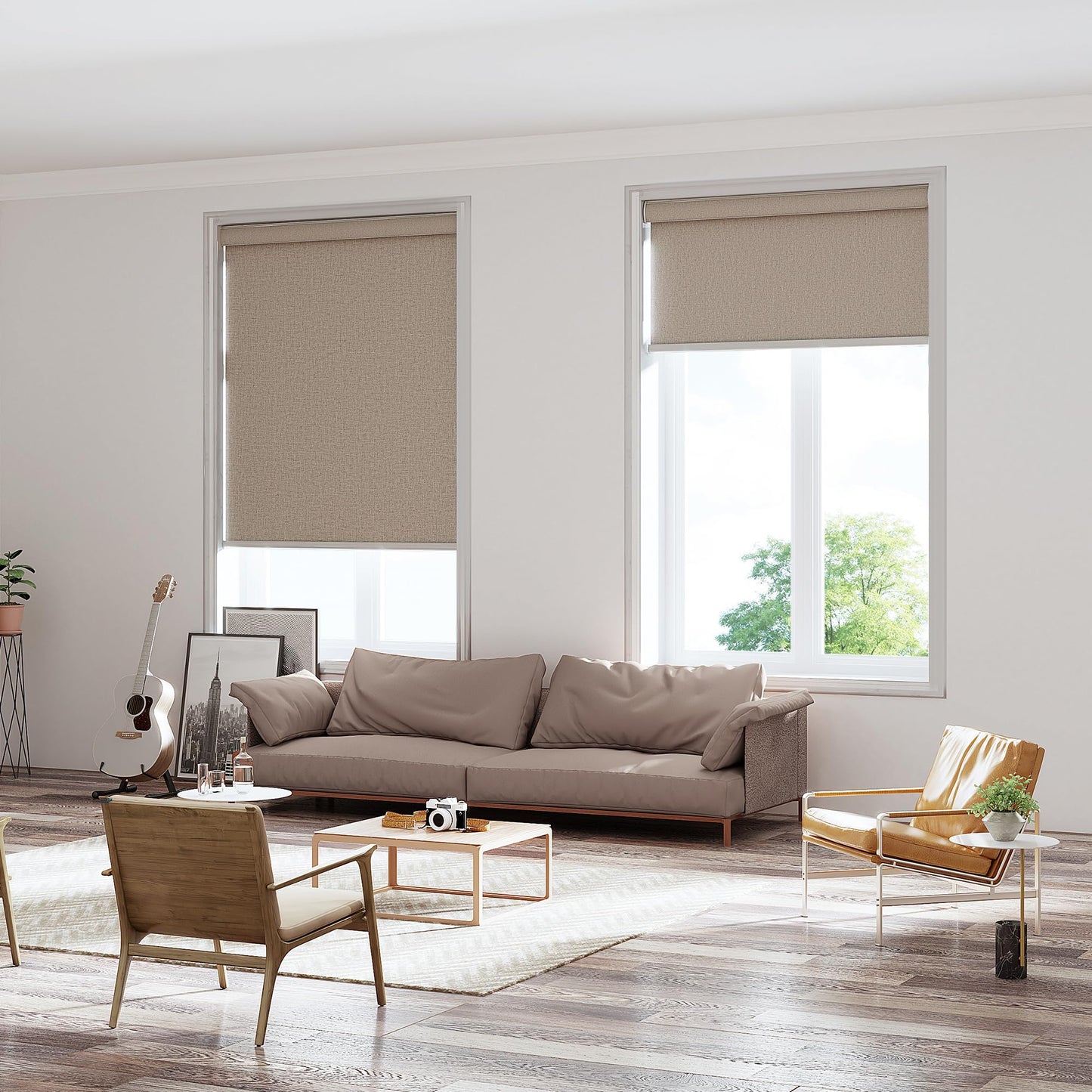 100% Blackout Custom Cordless Roller Shades