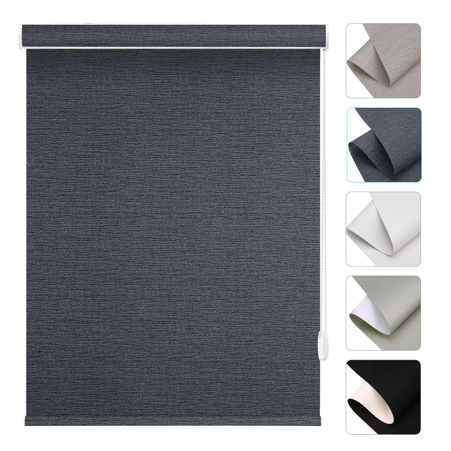 Custom Corded Light Filtering Roller Shades