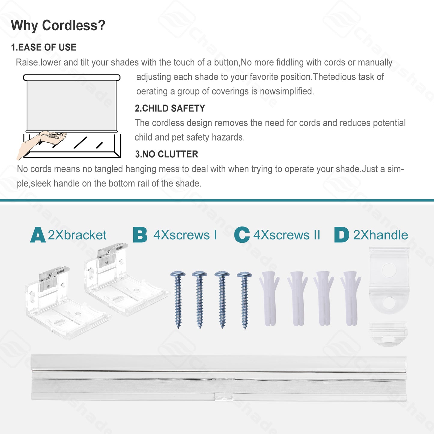 Custom Top Down Bottom Up Blackout Cordless Cellular Shades