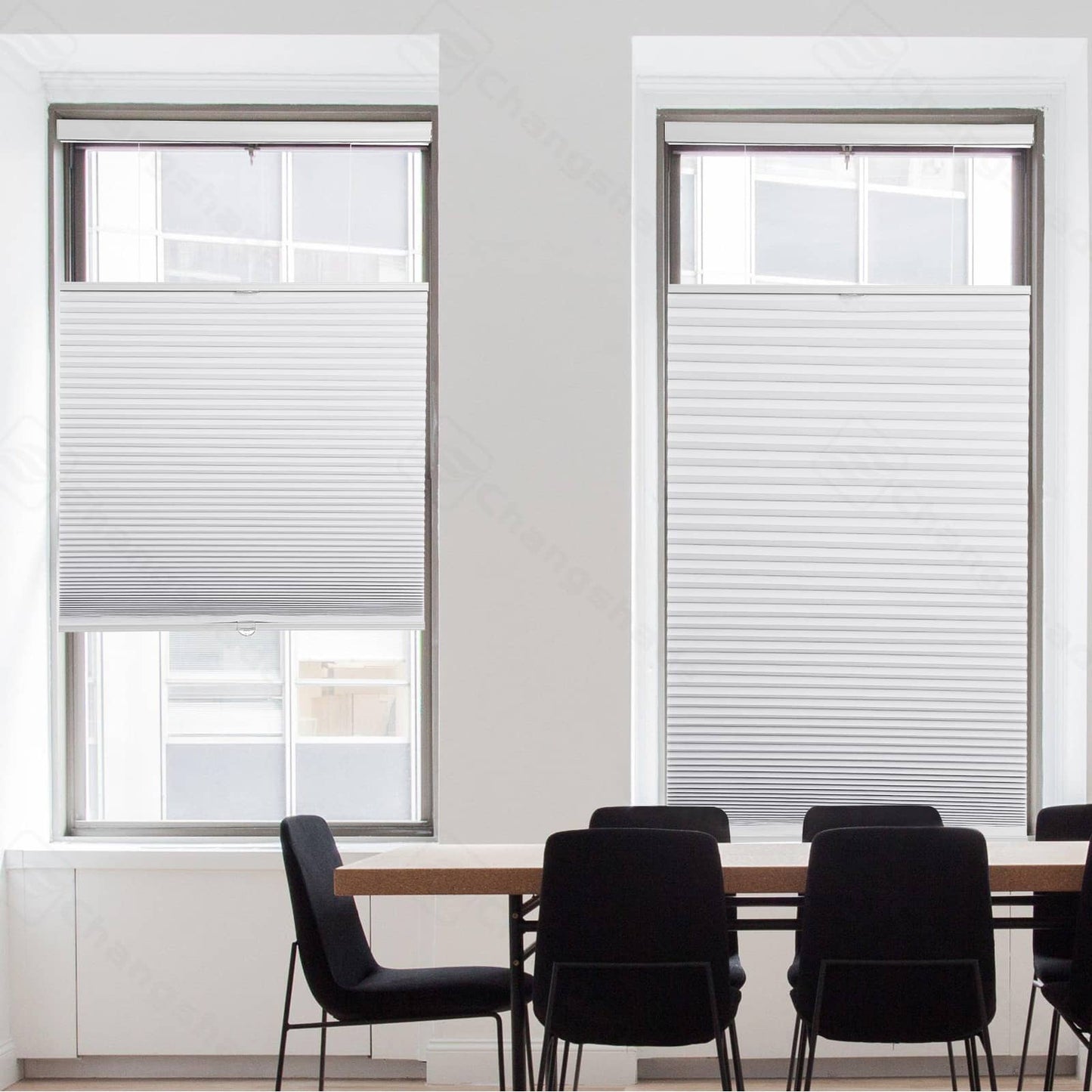 Custom Top Down Bottom Up Blackout Cordless Cellular Shades