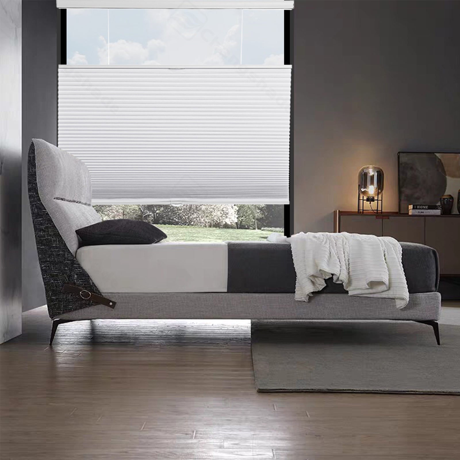 Custom Top Down Bottom Up Blackout Cordless Cellular Shades