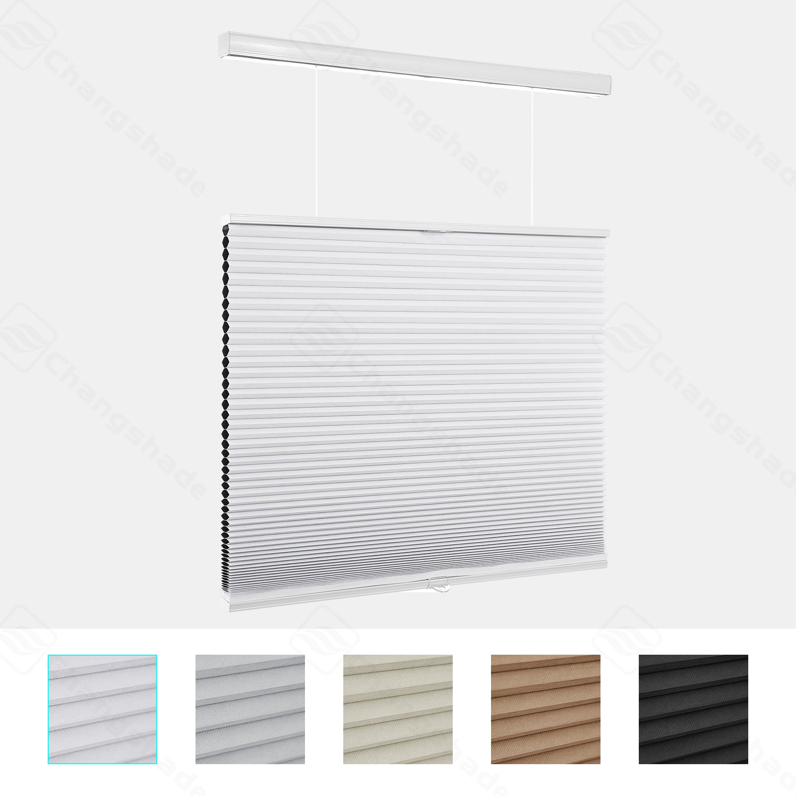 Custom Top Down Bottom Up Blackout Cordless Cellular Shades
