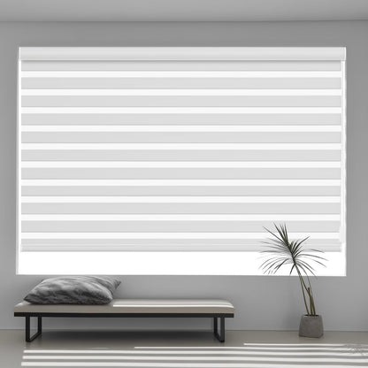 Custom Corded Blackout  Zebra Roller Shades