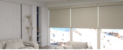 Changshade OMEGA1.0 Custom Smart Blinds with Manual Motorized Blinds with Remote Control, Automatic Window Blinds for Home