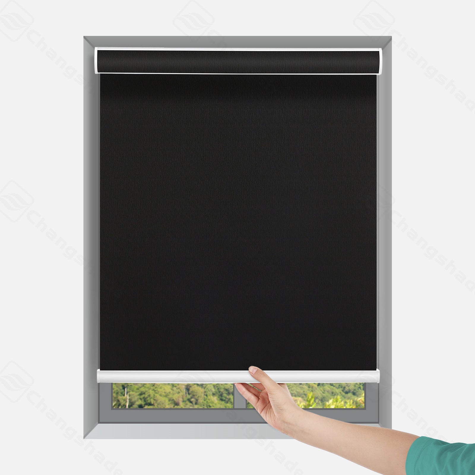 Custom Cordless Blackout & Cover Roller Shades