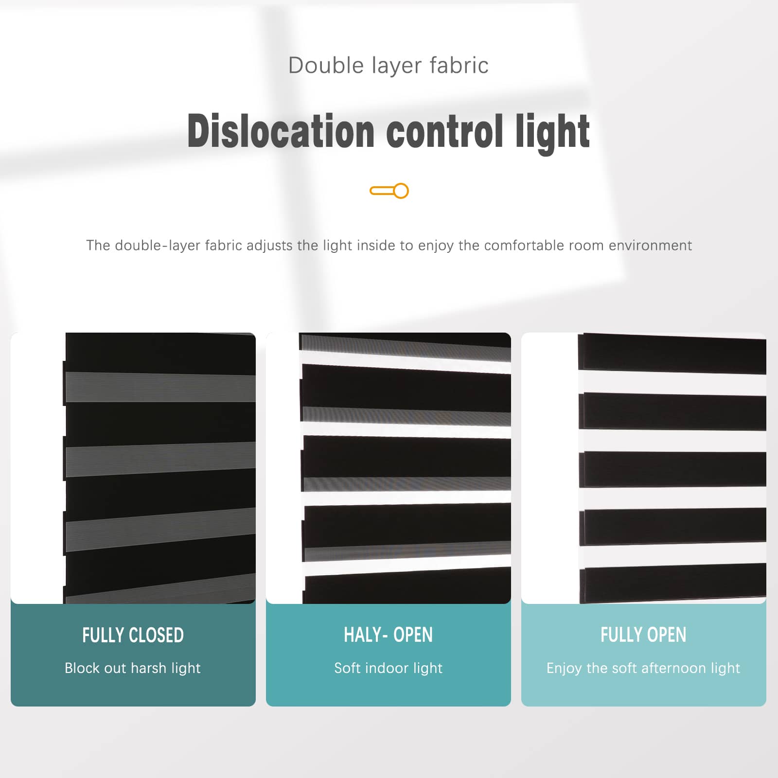 Motorized Blackout Zebra Roller Shades