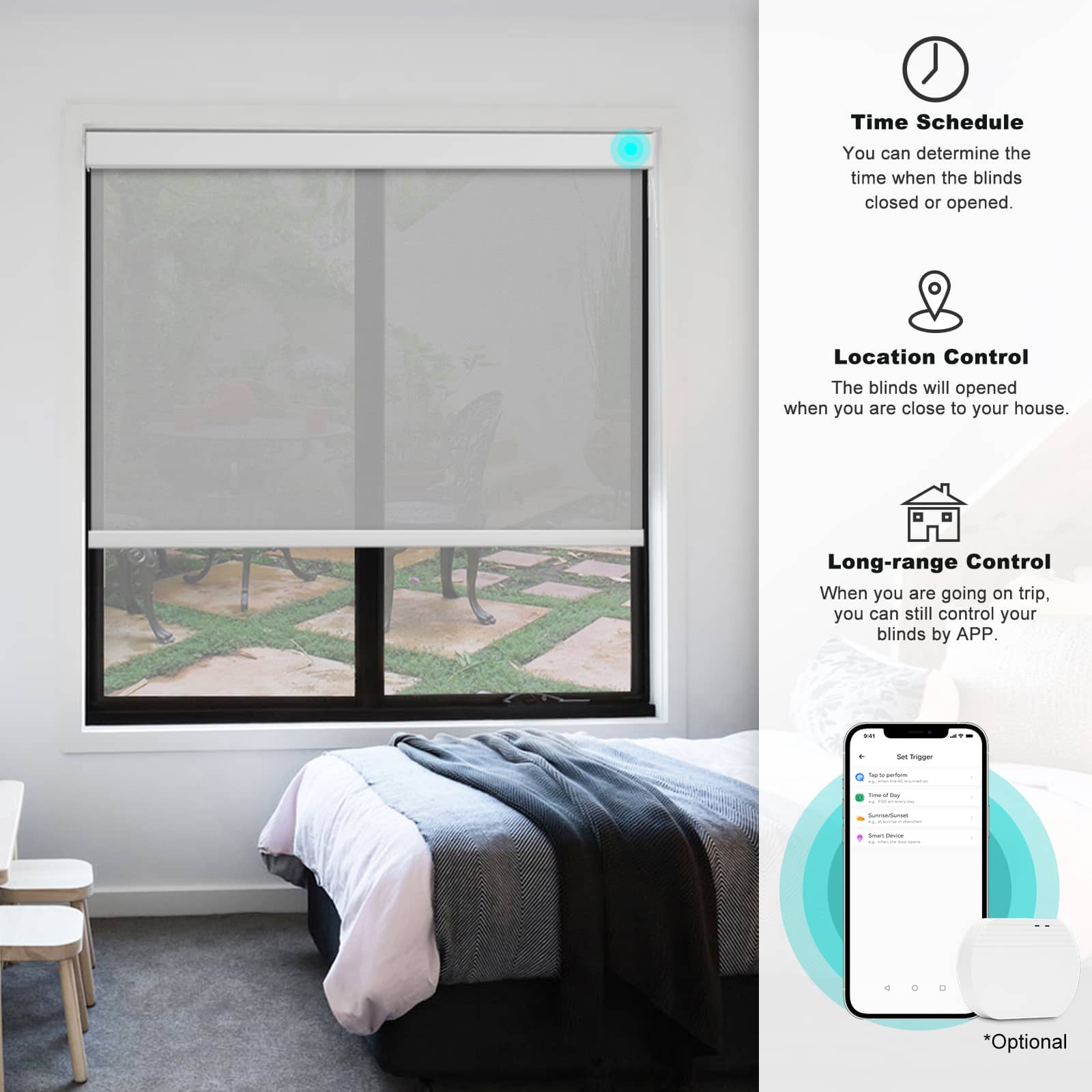 Smart Light Filtering  Roller Blinds & Alexa  IKEA SmartThings Motorized