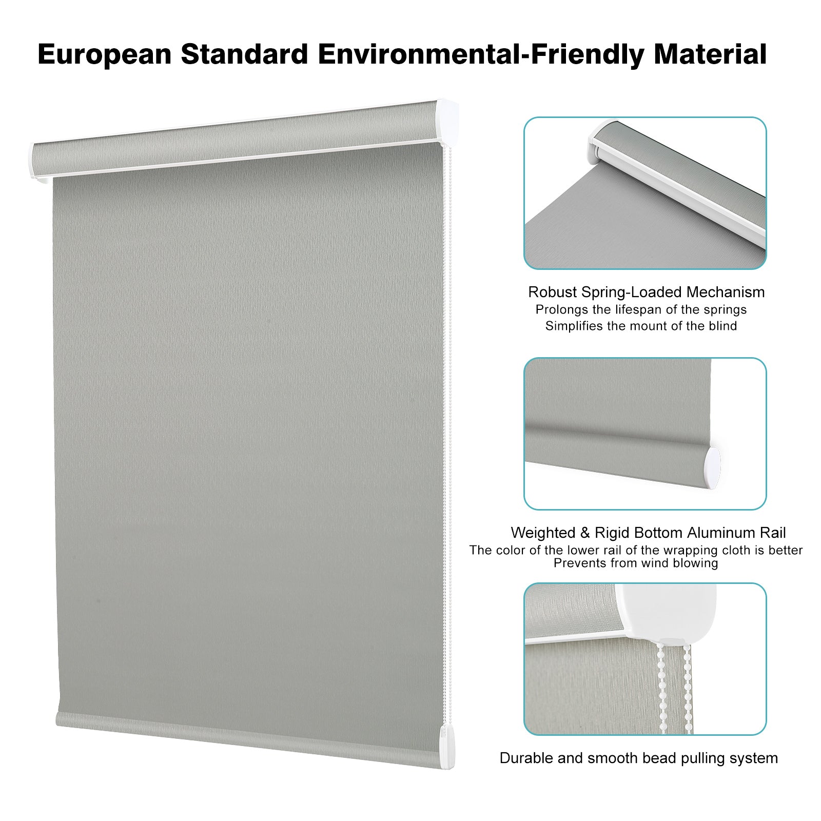 Custom Corded Blackout Roller Shades