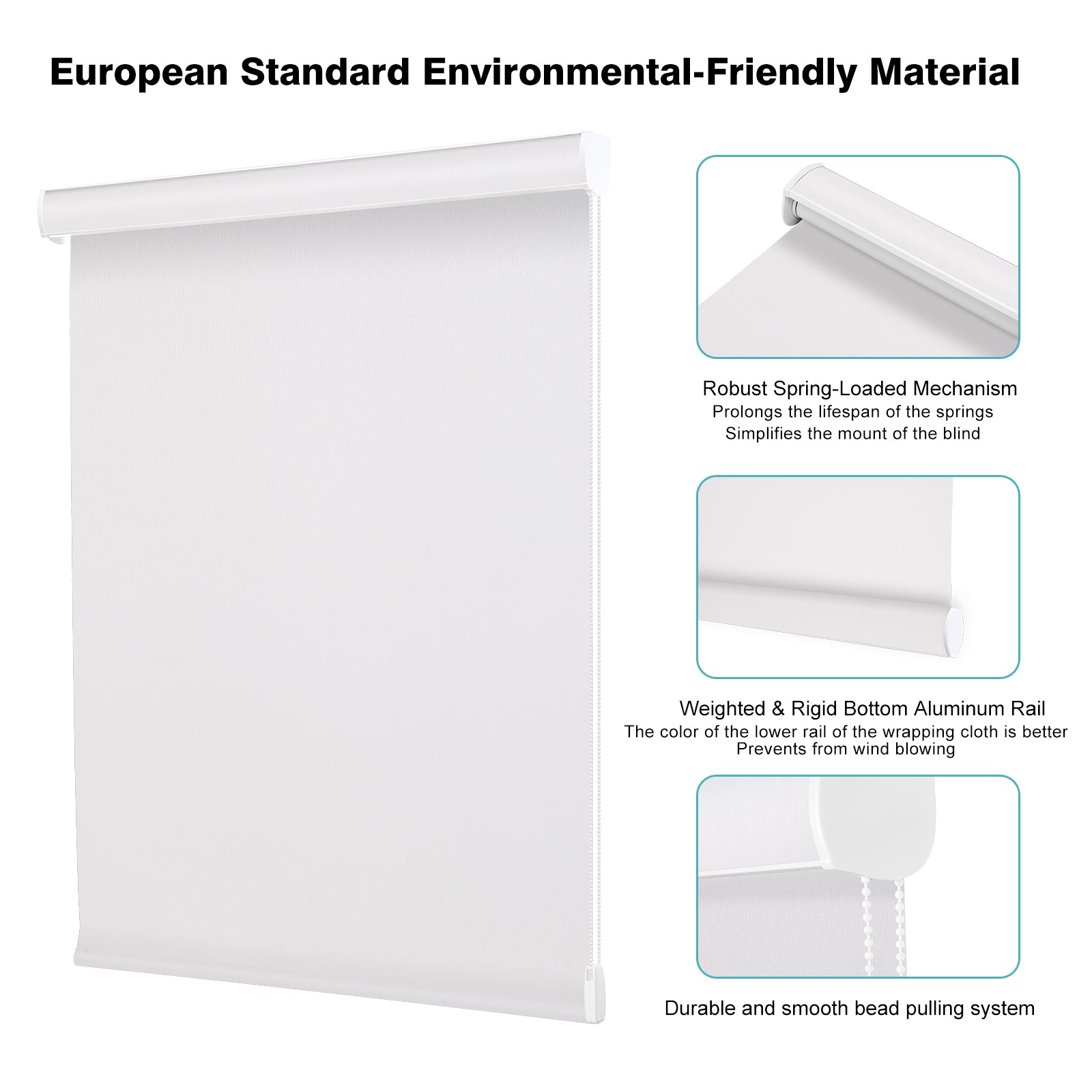 Custom Corded Blackout Roller Shades