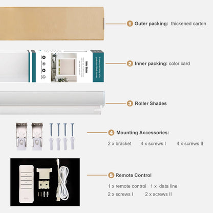 Motorized Light Filtering Roller Shades