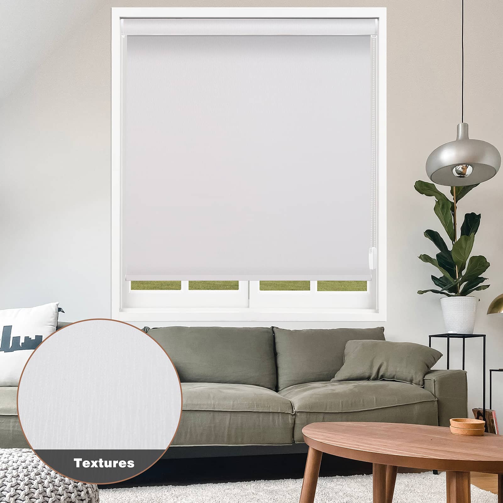 Custom Corded Blackout Roller Shades