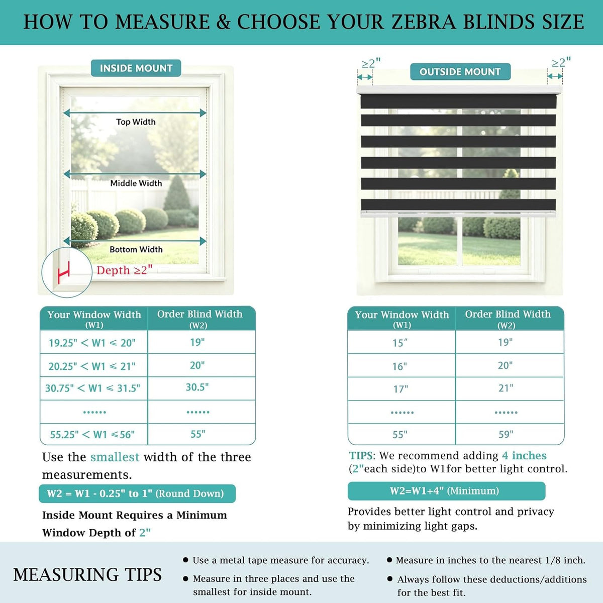 Changshade Cordless Zebra Blinds Light Filtering Dual Layer Zebra Shades