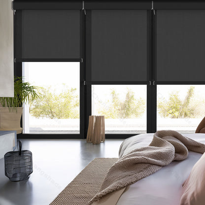 Changshade OMEGA1.0 Custom Smart Blinds with Manual Motorized Blinds with Remote Control, Automatic Window Blinds for Home