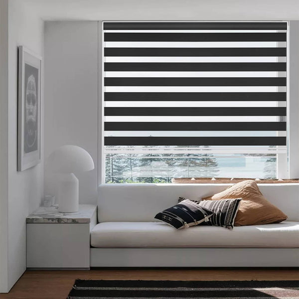 New 85% Blackout Cordless Zebra Roller shades