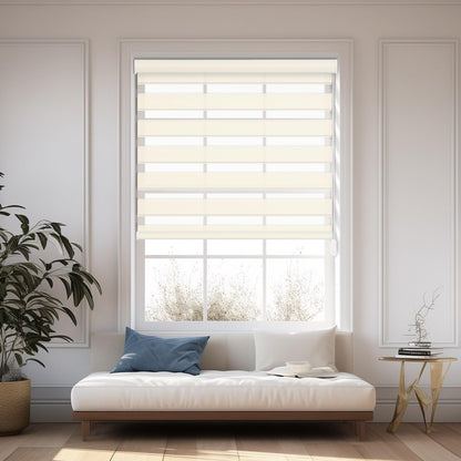 Custom Corded Light Filtering Zebra Roller Shades